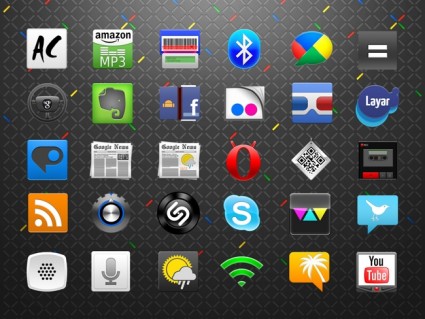 Android ikony zestaw ikon opakowanie