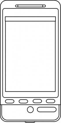 Android Phone Line Art