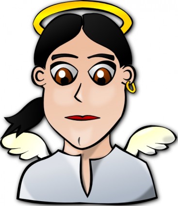 ClipArt cartone animato faccia di angelo
