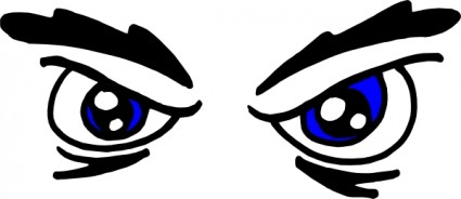 olhos irritados clip-art