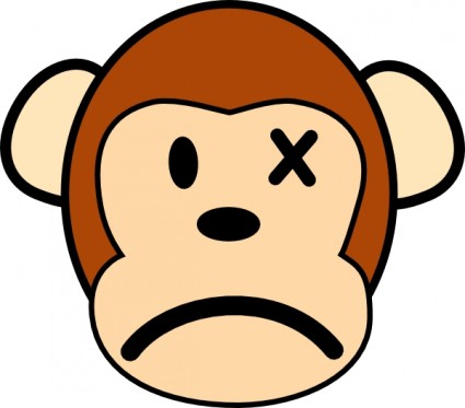 ClipArt scimmia arrabbiata