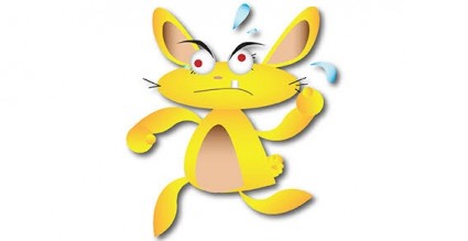 vector gratis de rata ratón de dibujos animados de animales