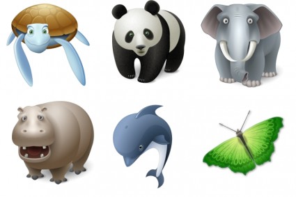 pack d'icônes Emoticones animaux