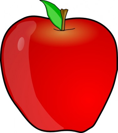 outro clipart apple