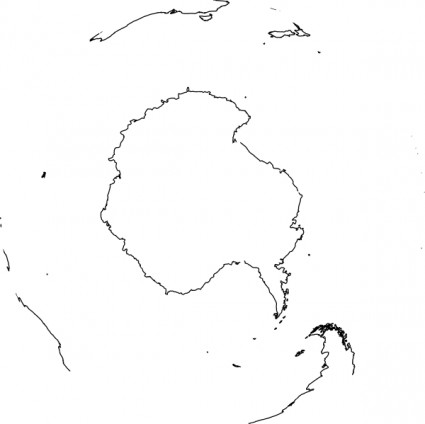 Antarctica Viewed From Space Clip Art