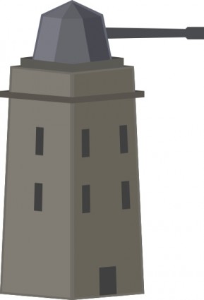 Anti-Luft-Turm oder Revolver ClipArt