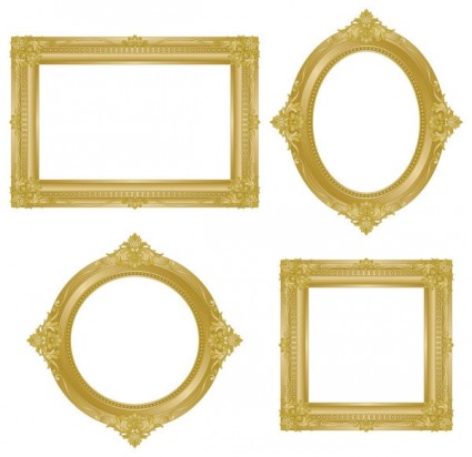 vecteur de l'antique gold frame