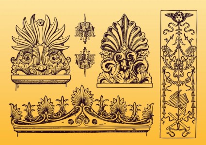 antikes Ornament-Vektoren