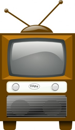 televisión antigua clip art