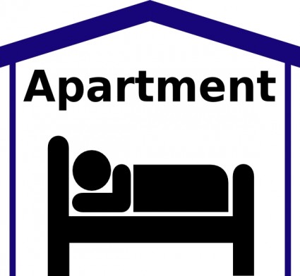 Apartamento símbolo pictograma clip-art