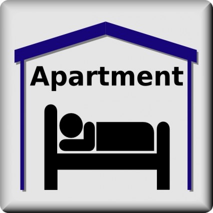 Apartamento símbolo pictograma clip art