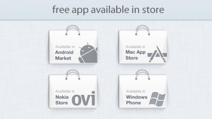 grafica promozionale di app store