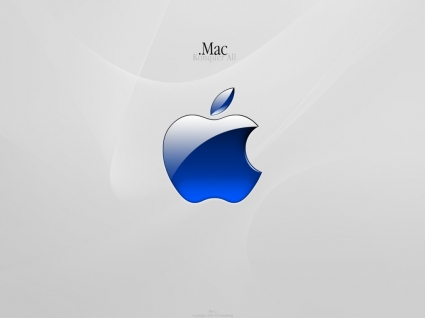 แอปเปิ้ลรูปพื้นหลังสีฟ้าอควาแอปเปิ้ลคอมพิวเตอร์