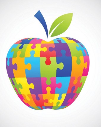 quebra-cabeça do Apple clip art