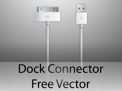 Apple dock vector libre conector