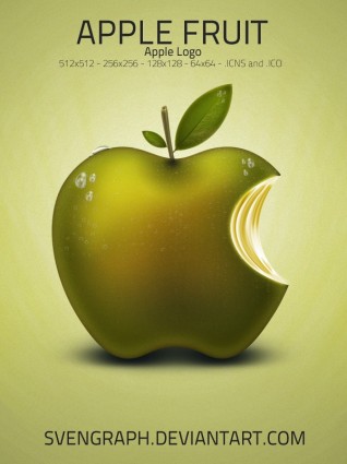 pacote de ícones Apple frutos logo