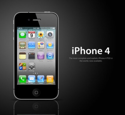 แอปเปิ้ล iphone psd