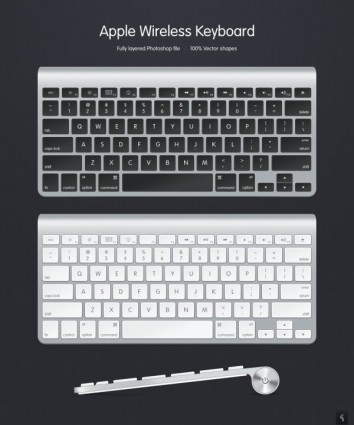 pliki źródłowe psd klawiatura Apple