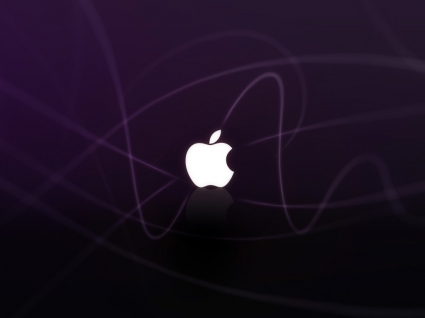 アップルコンピューター紫壁紙アップル