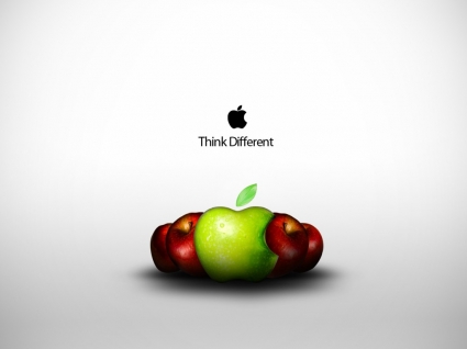 แอปเปิ้ลแอปเปิ้ลคอมพิวเตอร์วอลล์เปเปอร์อื่นคิด