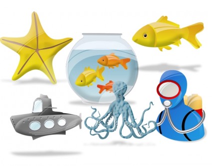 Aquatic Vista Icons Icons Pack