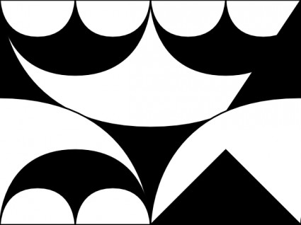 Arches Interlocking Pattern Clip Art