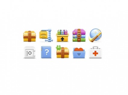 pacote de ícones de ícones de barra de ferramentas arquivo