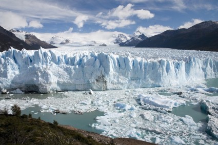 hielo de glaciar de Argentina
