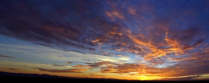 panorama de amanecer de Arizona