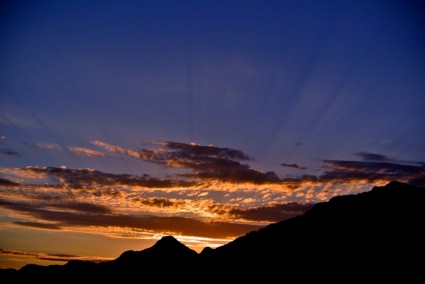 coucher de soleil de l'Arizona