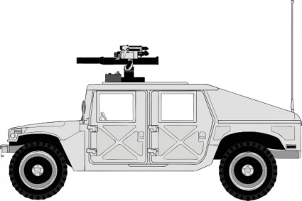 Armed Hummer Clip Art