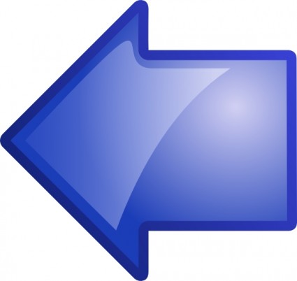 ClipArt sinistro blu freccia