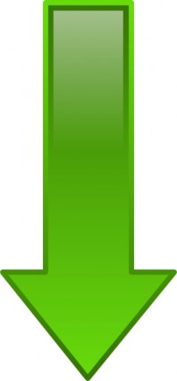 freccia giù verde ClipArt