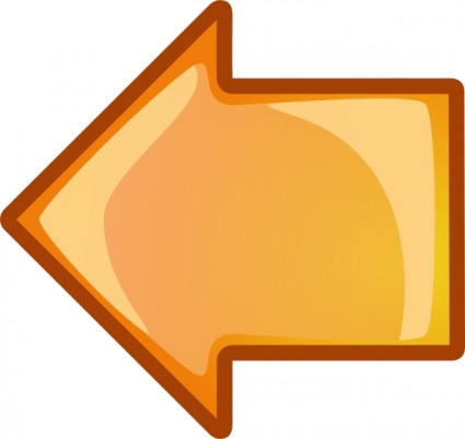 ClipArt sinistra arancione freccia