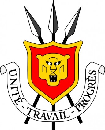 Leão de setas escudo brasão clip-art