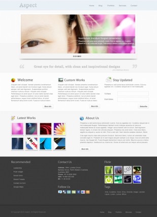 Aspects Free Psd Template