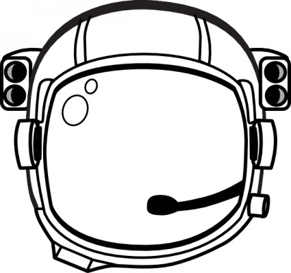 宇宙飛行士のヘルメット クリップ アート