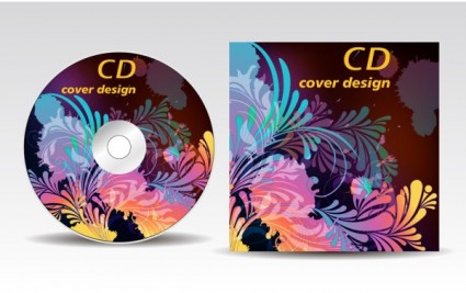 vector caso do disco de CD-ROM anexo