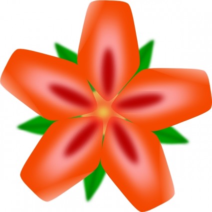 ClipArt di fiore rosso atulasthana