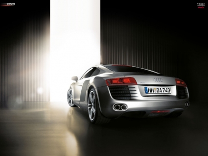 Audi r8 belakang wallpaper audi mobil