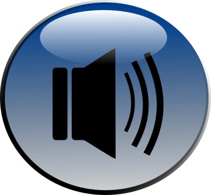 audio pengeras glossy ikon clip art