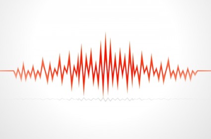vector de onda de audio