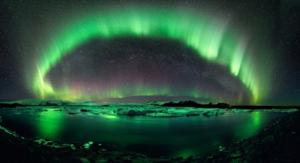 Aurora boreal northern lights