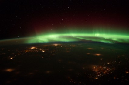 Aurora Borealis-Polarlichter Vereinigte Staaten