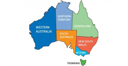 Australien-Karte