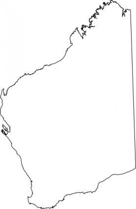 australische Landkarten ClipArt