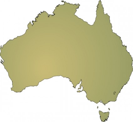 澳大利亚地图剪贴画