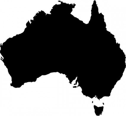 australijski mapy clipart