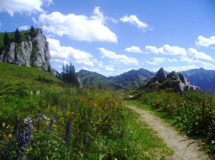 montanhas de paisagem de Áustria