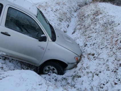 Inverno de acidente automóvel